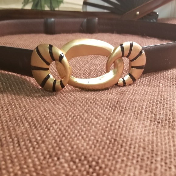 Chico's Accessories - *FS* Chico's Thick Adjustable Brown Leather Belt